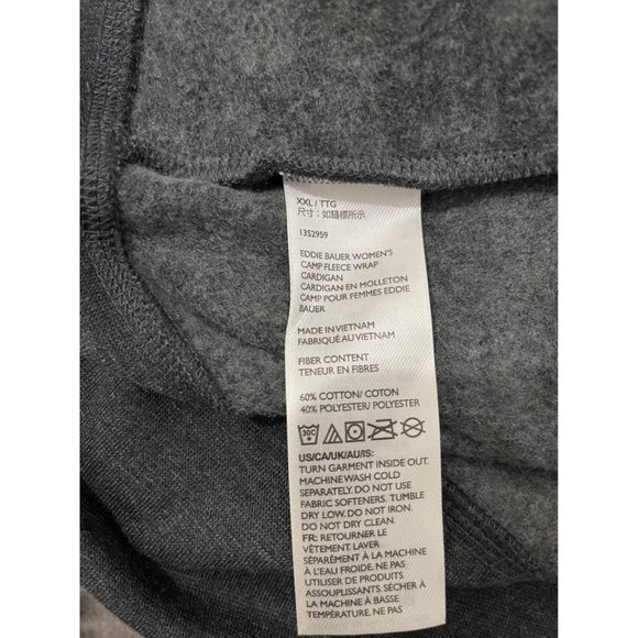 Eddie bauer Soft Open Cardigan Jacket Women Size 2XL Gray - Picture 10 of 10